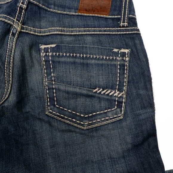 BKE Starlite Jeans 26 Womens Crop Capri Low Rise Blue Denim Stretch 28x19.5 - Picture 11 of 13